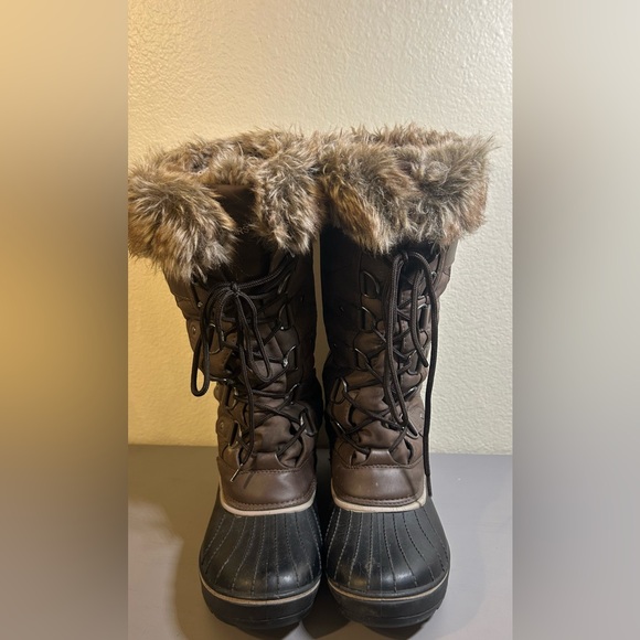 Dream Pairs Dark Brown Fur-Lined Winter Boots - Picture 6 of 8